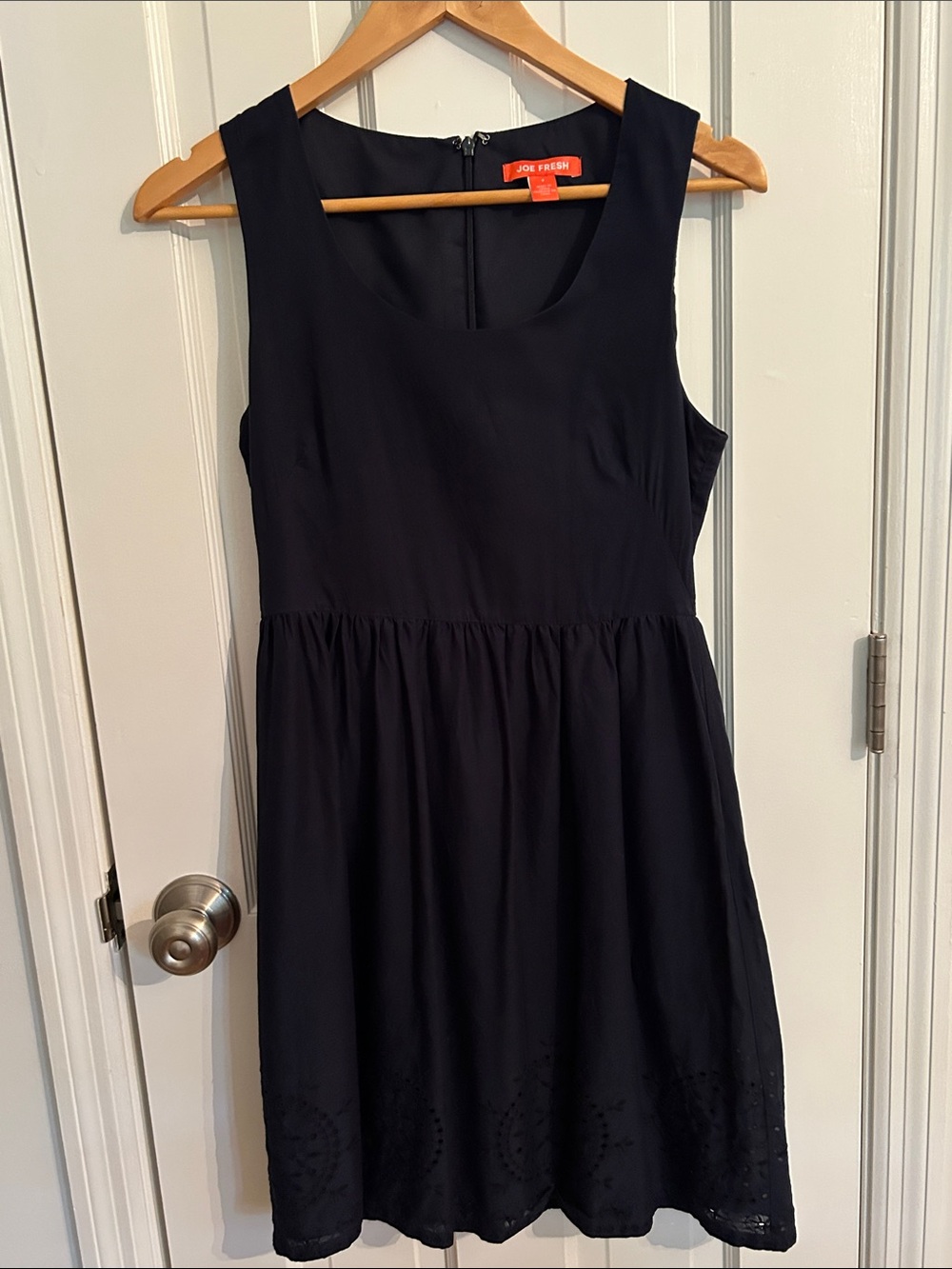 Joe Fresh Dark Navy Sleeveless Scoop Neck Dress
